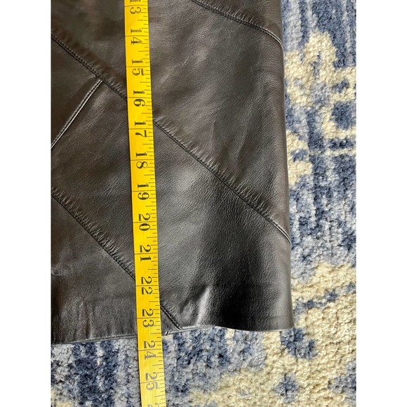 Escada Vintage Leather Skirt Size 34 - Picture 6 of 6